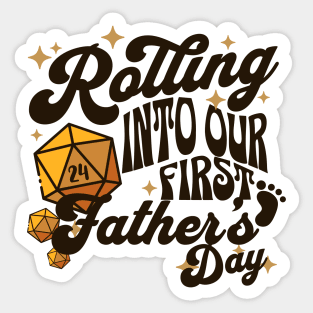 First Father's Day Dungeons & Dragons Dad Sticker